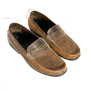 Footjoy Men's Club Casuals Golf Loafers Size 11 M Slip On Brown Leather 79011